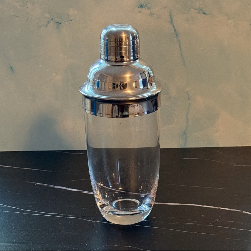 Stainless Steel Glass Bottom Cocktail Shaker